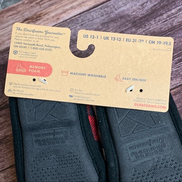 Dear Foams Lil Bear Buffalo Check Clog Slipper - Picture 6 of 7